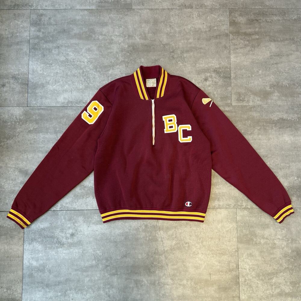 VTG 60s Champion Boston College Lacrosse Light Jacket Men’s Large MADE IN USA
